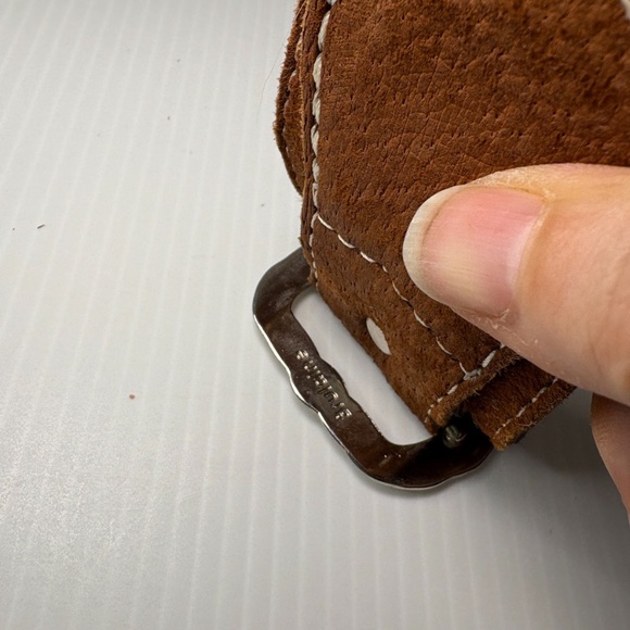 Brulaine 3 Brazilian Buckles Leather Belt 37 in Horses/Western/Equestrian/Cowboy - Picture 7 of 16